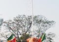 ମୟୂରଭଞ୍ଜ : ଜିଲ୍ଲା ମହକୁମା ବାରିପଦାରେ ୭୧ତମ ସାଧାରଣତନ୍ତ୍ର ଦିବସ ମହାସମାରୋହରେ ପାଳିତ ଉତ୍ସବରେ ଯୋଗଦେଇ ଜାତୀୟ ପତାକା ଉତ୍ତୋଳନ କଲେ ମନ୍ତ୍ରୀ ରଘୁନନ୍ଦନ ଦାସ