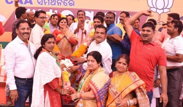 ବିଜେପି ରାଜ୍ୟସଭାପତିଙ୍କ ସମ୍ବର୍ଦ୍ଧନା ରେ, ସୁରମା ଅନୁପସ୍ଥିତ