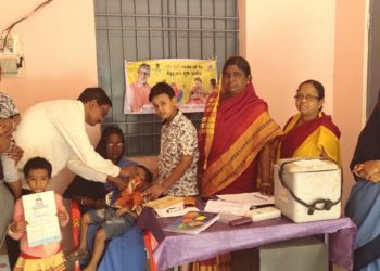 ମାହାଙ୍ଗାରେ ୧୨୫୦୦ ପଲସ ପୋଲିଓ ବୁନ୍ଦା ଖାଇଲେ