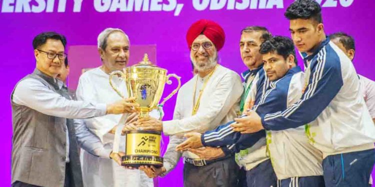 ବିଶାଳ ସମାରୋହ ସହ ଖେଲୋ ଇଣ୍ଡିଆ ବିଶ୍ୱବିଦ୍ୟାଳୟ କ୍ରୀଡା ଉଦ୍‌ଯାପିତ ଚାମ୍ପିଅନ୍‌ସିପ୍ ଟାଇଟଲ ଜିତିଲା ପଞ୍ଜାବ ୟୁନିଭର୍ସିଟି