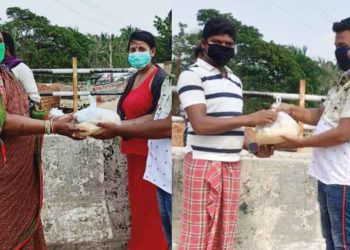 ହାଇଟେକ୍ ବସ୍ତି 40 ଘରର ବାସିନ୍ଦାଙ୍କୁ – ଯୁବ ସମାଜ ସେବୀ ‌ନଳିନୀକାନ୍ତ ମହାନ୍ତି ଓ ମାନସୀ ଶତପଥୀ ସହଯୋଗ କରିଥିଲେ ।