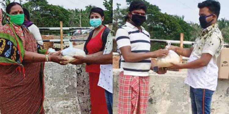 ହାଇଟେକ୍ ବସ୍ତି 40 ଘରର ବାସିନ୍ଦାଙ୍କୁ – ଯୁବ ସମାଜ ସେବୀ ‌ନଳିନୀକାନ୍ତ ମହାନ୍ତି ଓ ମାନସୀ ଶତପଥୀ ସହଯୋଗ କରିଥିଲେ ।