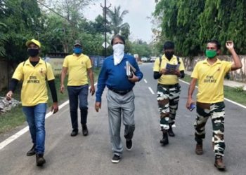 ସିଭିଲ  ଡିଫେନ୍ସର ଯବାନମାନେ ଭୁବନେଶ୍ୱର COVID 19 କ୍ୱାରେନ୍‌ନ୍ଟାଇନ ସେଣ୍ଟରରେ ନିୟୋଜିତ