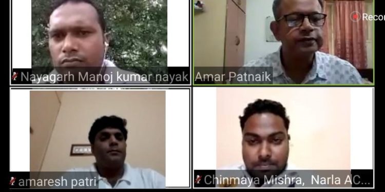 କୋଭିଡ ୧୯ ପରିପ୍ରେକ୍ଷୀରେ  ବିଜେଡ଼ି ରାଜ୍ୟ ଆଇଟି ଉଇଙ୍ଗ ମୁଖ୍ୟଙ୍କ ନିର୍ବାଚନ ମଣ୍ଡଳୀ ସ୍ଥରୀୟ ଯୁବ ବିଜେଡ଼ି ଆଇଟି ସଂଯୋଜକ ମାନଙ୍କ ସହ  ଭିଡ଼ିଓ କନ୍ଫରେନ୍ସି ମଧ୍ୟମରେ ସମୀକ୍ଷା ।