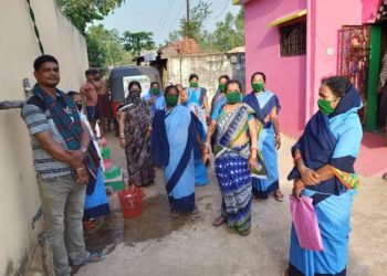 ନୟାଗଡ ଭାରତୀୟ ମଜଦୂର ସଂଘ ତରଫରୁ କରୋନା ସଚେତନତା କାର୍ଯ୍ୟକ୍ରମ ଅନୁଷ୍ଠିତ