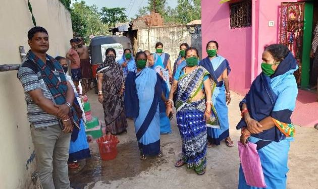 ନୟାଗଡ ଭାରତୀୟ ମଜଦୂର ସଂଘ ତରଫରୁ କରୋନା ସଚେତନତା କାର୍ଯ୍ୟକ୍ରମ ଅନୁଷ୍ଠିତ