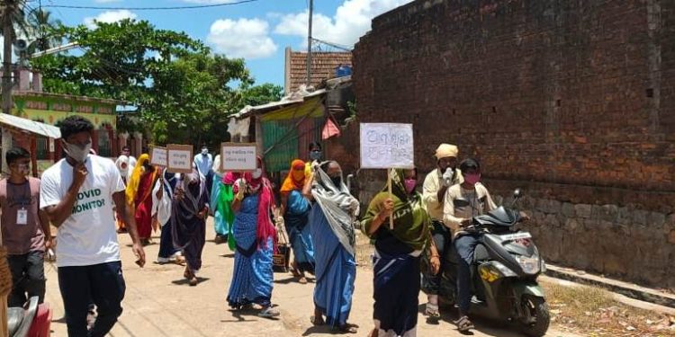 ଖରିଡାରେ ସ୍ୱାବ ଟେଷ୍ଟ , ବିଶୋଧନ ଏବଂ ସଚେତନତା