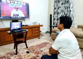 ମୁଖ୍ୟମନ୍ତ୍ରୀ ନବୀନ ପଟ୍ଟନାୟକଙ୍କ ସହ ସାଙ୍ଗଠନିକ ସମ୍ପାଦକ ପ୍ରଣବ ପ୍ରକାଶ ଦାସ (ବବି) ଙ୍କ ସହ ଭିଡ଼ିଓ କନଫରେନ୍ସ ମାଧ୍ୟମରେ ବିଭିନ୍ନ ପ୍ରସଙ୍ଗ ନେଇ ଆଲୋଚନା ।