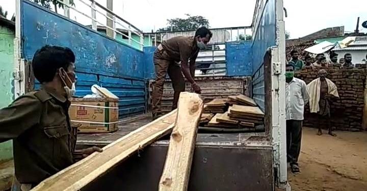 ବନ ବିଭାଗ ଦ୍ବାରା ସାଗୁଆନ ପଟ୍ଟା ଜବତ : ଯାହାର ଆନୁମାନିକ ମୂଲ୍ୟ ୪୦ ରୁ ୫୦ ହଜାର ଟଙ୍କା ହେବ