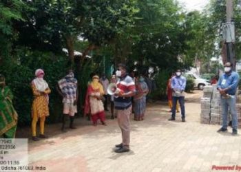 ପ୍ରଶାସନ ପକ୍ଷରୁ  କରୋନା ସଚେତନତା ଓ ୧୭ ସ୍ୱାବ ନମୁନା ସଂଗ୍ରହ – ହିଞ୍ଜିଳି କାଟୁ