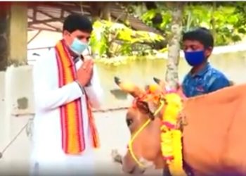 ମନ୍ତ୍ରୀ ତ ମନ୍ତ୍ରୀ ଅରୁଣ ଶୁଝନ୍ତି ସମସ୍ତ ଙ୍କ ଋଣ : ମନ୍ତ୍ରୀ ଅରୁଣଙ୍କ ଗୋମାତା ପୂଜନ  ନେଇ ସମଗ୍ର ରାଜ୍ୟରେ ଚର୍ଚ୍ଚା