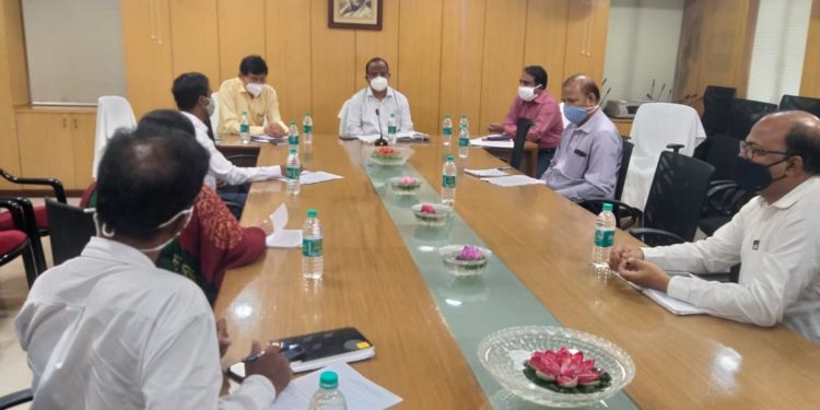 COVID review of Khurda at Spl circuit house bhubaneswar