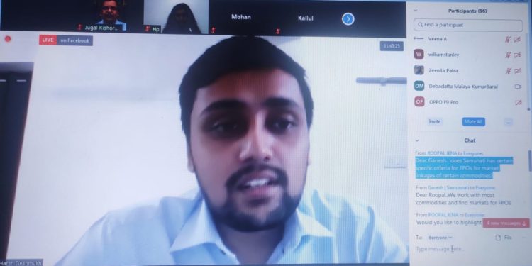 କୃଷକ ଉତ୍ପାଦକ ଅନୁଷ୍ଠାନର ବିକାଶ ସମ୍ପର୍କିତ ୱେବିନାର