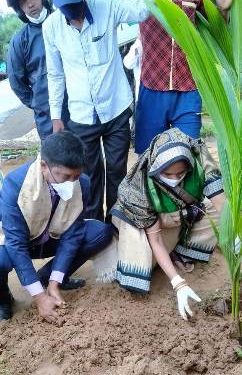 ପ୍ରଥମଖଣ୍ଡି ଗ୍ରାମପଞ୍ଚାୟତ ରେ ଏମ. ଜି.ନ.ରେ.ଗା ଯୋଜନା ମାଧ୍ୟମରେ ବୃକ୍ଷ ରୋପଣ କାର୍ଯ୍ୟକ୍ରମ