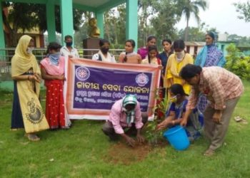ଜାତୀୟ ସେବା ଶିବିର ତରଫରୁ ବୃକ୍ଷରୋପଣ