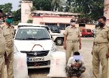 ସ୍ବିଫ୍ଟ କାର ସହ ଗଂଜେଇ ଜବତ ; ଜଣେ ଗିରଫ