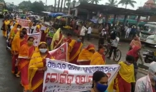 କୋଭିଡ ସଚେତନତା ରାଲି  ପୁରୁଷୋତ୍ତମପୁର