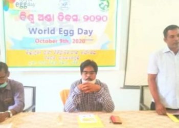 ପାରଳାଖେମୁଣ୍ଡି ସ୍ଥିତ ମୂଖ୍ୟ ପ୍ରାଣୀ ଚିକିତ୍ସା ଅଧିକାରୀ ଙ୍କ କାର୍ଯ୍ୟାଳୟ ପରିସରରେ ବିଶ୍ଵ ଅଣ୍ଡା ଦିବସ ପାଳିତ