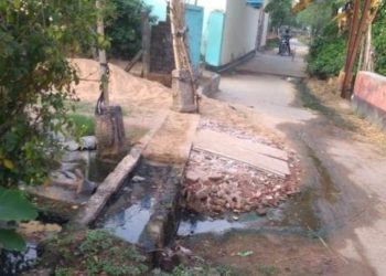 ମନ୍ଦିର ରାସ୍ତାରେ ନାର୍ଦ୍ଦମା ପାଣି ନିଷ୍କାସନ ପାଇଁ ଦାବି !