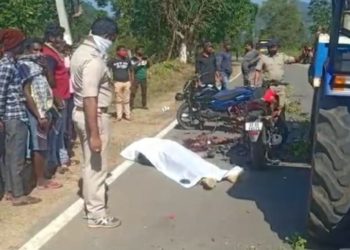 ଦୁଇ ବାଇକ୍ ମୁହାଁ ମୁହିଁ ଧକ୍କାରେ ୨ ମୃତ ୩ ଗୁରୁତର