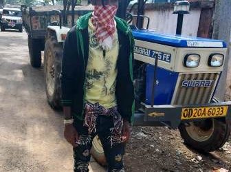 ରାୟଗଡା ଥାନା ପକ୍ଷରୁ ବାଲି ଟ୍ରାକଟର ଜବତ ଡ୍ରାଇଭୋରକୁ  କୋର୍ଟ ଚାଲାଣ