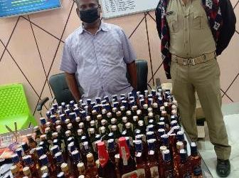 ବିଦେଶୀ ମଦ ଜବତ , ଜଣେ ଗିରଫ