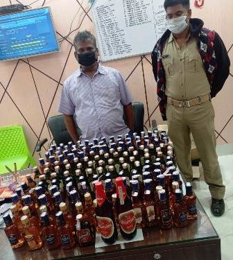 ବିଦେଶୀ ମଦ ଜବତ , ଜଣେ ଗିରଫ