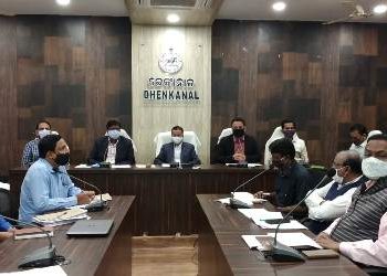 ଜିଲ୍ଲାପାଳଙ୍କ କାର୍ଯ୍ୟାଳୟରେ ଜିଲ୍ଲା ବିପର୍ଯ୍ୟୟ ପରିଚାଳନା କମିଟି ବୈଠକ, ଢେଙ୍କାନାଳ