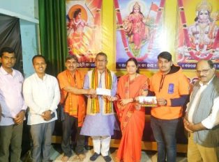 ଅଯୋଧ୍ୟା ରାମ ମନ୍ଦିର ନିର୍ମାଣ ଲାଗି ନିଧି ସମର୍ପଣ କରିଲେ ଡ଼ା. ଭବାନୀ ଶଙ୍କର