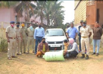 ଅବକାରୀ ଫ୍ଲାଇଙ୍ଗ ସ୍ୱାର୍ଡ଼ ପକ୍ଷରୁ ଲକ୍ଷାଧିକ ଟଙ୍କାର ଗଞ୍ଜେଇ ଜବତ – ତିନି ଗିରଫ