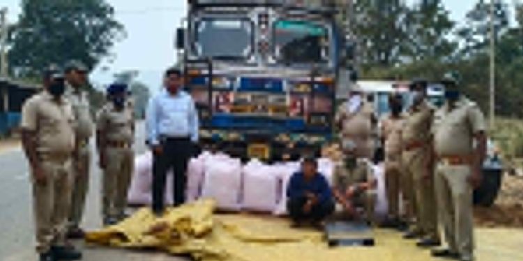 ମୋହନା ପୋଲିସ ଏକ ଟ୍ରକ୍ ଯାଞ୍ଚ କରିବା ରୁ ଚୋରା  ଚାଲାଣ ହେଉଥିବା : ୩୦ଲକ୍ଷ ଟଙ୍କାର ଗଞ୍ଜେଇ ଜବତ – ଜଣେ ଗିରଫ