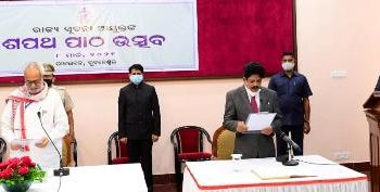 Sanjoy Keshari Swain sworn in as State Information Commissioner.