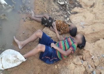 ବୈତରଣୀ ନଦୀ ଭିତରେ ବ୍ରିଜ ପାଇଁ ଖୋଳା ଯାଇଥିବା ଗାତରେ ପଡ଼ି କଅଁଳ ଭାଇଭଉଣୀଙ୍କ ଜୀବନ ଚାଲିଯାଇଛି