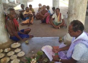 ଅକ୍ଷୟ ତୃତୀୟା ଦିନ ମୁଠି ( ଧାନ) ଅନୁକୂଳ ପାଇଁ ପାଞ୍ଜି ଶ୍ରବଣ