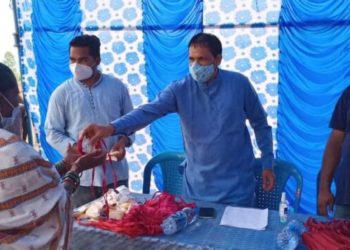 କରୋନା ସଚେତନତା କାର୍ଯ୍ୟକ୍ରମରେ – ଲାଞ୍ଜିଗଡ଼ ବିଧାୟକ