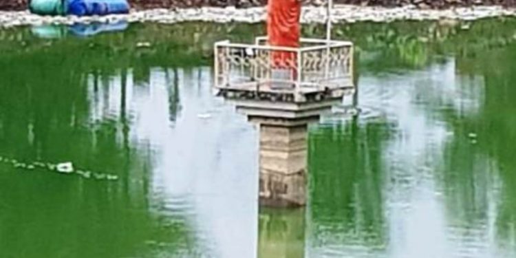 ପାରଳାଖେମୁଣ୍ଡି ସହରରେ  ବର୍ଷା ଯୋଗୁଁ ପବିତ୍ର ଦୋଳବନ୍ଧରେ ନାର୍ଦ୍ଧମା ପାଣି ପଶି ଦୂଷିତ