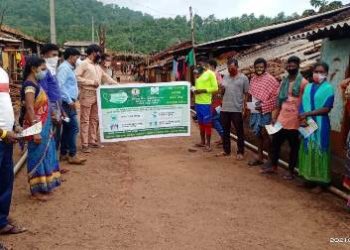 କୁଟିଆ ଆଦିମ ଜନଜାତି ଙ୍କୁ ସାହାରା ପକ୍ଷରୁ କରୋନା ସଚେତନତା