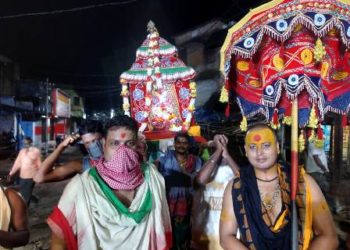 ବାଙ୍କୀ ରେ ସେବାୟତ ଙ୍କ ଦ୍ୱାରା ବିଧିରେ ଚନ୍ଦନ ଯାତ୍ରା ଆରମ୍ଭ