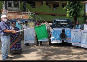 କରୋନା ସଚେତନତା ବାର୍ତ୍ତା ବାହକ ଯାନର ଶୁଭାରମ୍ଭ