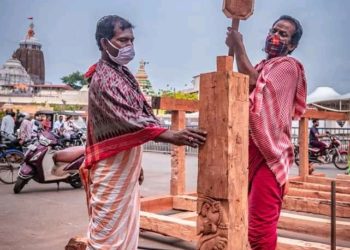 ତିନି ରଥର ୪୨ଟି ଚକ ନିର୍ମାଣ ସହ : ୪୪ଟି କୋଣ ଗୁଜରେ ସିଂହ ବିରାଳ ରୂପ ଖୋଦେଇ କାର୍ଯ୍ୟ ସମ୍ପୂର୍ଣ୍ଣ ହୋଇଛି – ପୁରୀ