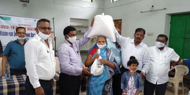 ଭିଜନ୍ ଫୋର୍ ସ୍ପିରିଚୁଆଲ ଆଣ୍ଡ ସୋସିଆଲ ଆକ୍ସନ ତରଫରୁ ମାର୍ଲବା ଓ ଗୋଡା ଗ୍ରାମରେ ଶୁଖିଲା ଖାଦ୍ୟ ବଣ୍ଟନ