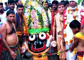 ଜହ୍ନା ବଳଦେବ ଜୀଉ ମନ୍ଦିରରେ କରୋନା ନିୟମାନୁଯାୟୀ ହେଲା ରଥ ଯାତ୍ରା