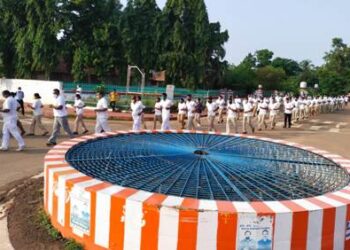 ଖୋର୍ଧାରୋଡ଼ ରେଲ ସୁରକ୍ଷା ବାହିନୀର ଫିଟ ଇଣ୍ଡିଆ ଫ୍ରିଡ଼ମ ରନ ଅନୁଷ୍ଠିତ