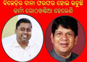 ଖଣ୍ଡପଡ଼ା ଏବେ ବିଜେଡ଼ିର ବାନା ଫରଫର ହୋଇ ଉଡୁଛି : କିନ୍ତୁ ଭିତରେ ଶାସନ ଲଣ୍ଡା ହେଲାଣି – କର୍ମୀ ଗୋଠଖଣ୍ଡିଆ ହେଲେଣି