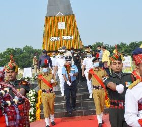 SAINIK SCHOOL WELCOMED ‘SWARNIM VIJAY MASHAAL’