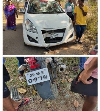 ବରଗଡ଼ ଘୁଲିପାଲିରୁ କଟାପାଲି ରାସ୍ତାରେ : ମର୍ମନ୍ତୁଦ ସଡକ ଦୁର୍ଘଟଣାରେ ତିନିଜଣ ଯୁବକ ଗୁରୁତର ଆହତ ହୋଇଥିବା ଜଣାପଡିଛି