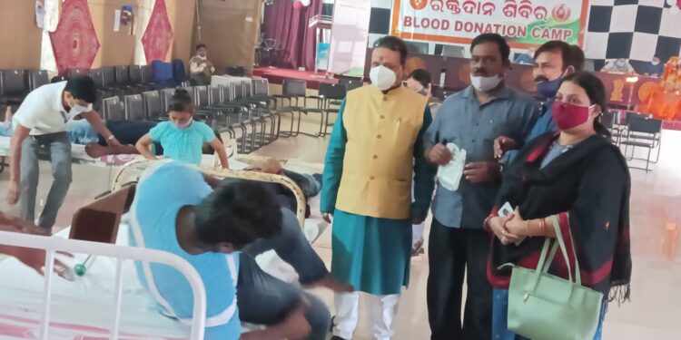 ଭାରତ ବିକାଶ ପରିଷଦ ତରଫରୁ ସ୍ବେଚ୍ଛାକୃତ ରକ୍ତଦାନ ଶିବିର