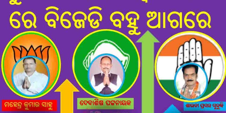 ରଣପୁର ୨୨ ନମ୍ବର ଜୋନ ସୁନାଖଳା ରେ ବିଜେଡି ବହୁ ଆଗରେ : ବହୁ ପଛରେ ବିଜେପି ଓ କଂଗ୍ରେସର