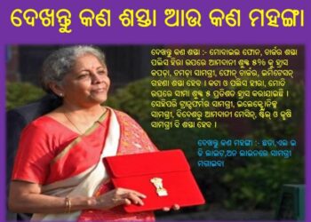 ସମ୍ପୂର୍ଣ୍ଣ କେନ୍ଦ୍ର ବଜେଟ୍ ଉପସ୍ଥାପନ ବଜେଟ ଘୋଷଣା କରିଛନ୍ତି ଅର୍ଥମନ୍ତ୍ରୀ ନିର୍ମଳା ସିତରାମଣ – ଦେଖନ୍ତୁ କଣ ଶସ୍ତା ଆଉ କଣ ମହଙ୍ଗା