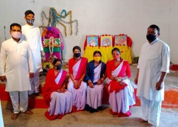 କୋଭିଡ କଟକଣା ଭିତରେ ବୈପାରିଗୁଡା ବ୍ଲକର ବିଭିନ୍ନ ସ୍ଥାନରେ ସରସ୍ୱତୀ ପୂଜା ଅନୁଷ୍ଠାତ